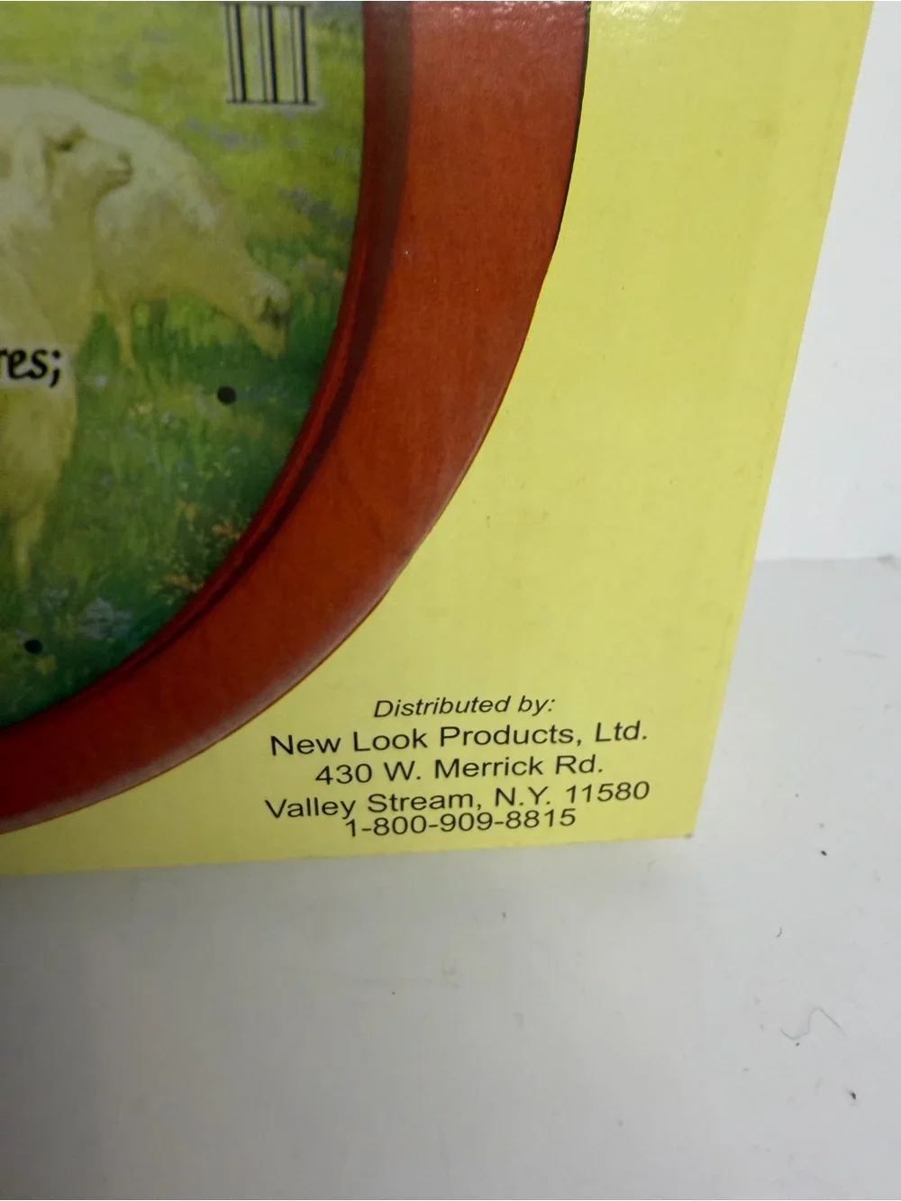 Jesus Good Shepherd Psalm 23 Musical Amazing Grace Wall Clock NIB